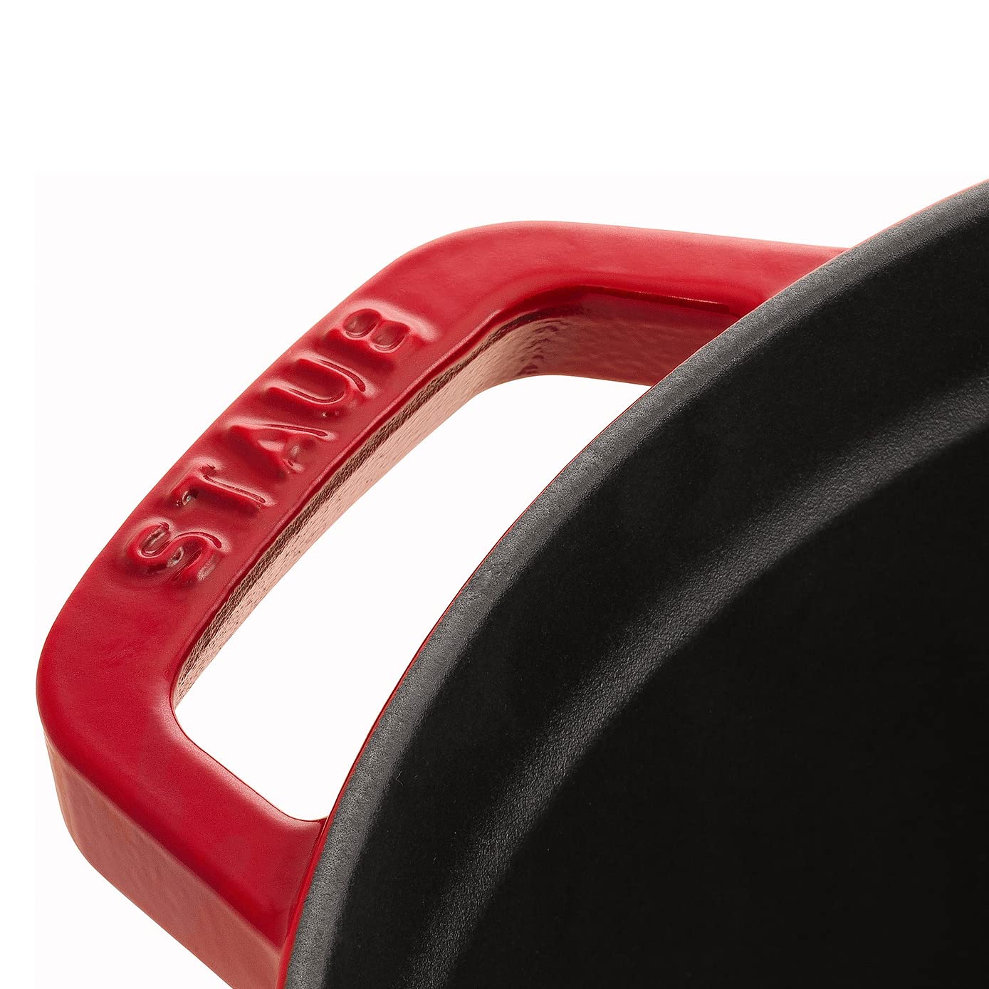 STAUB Cast Iron Dutch Oven 4-qt Round Cocotte, Made in France, Serves 3-4, Cherry - Image 5