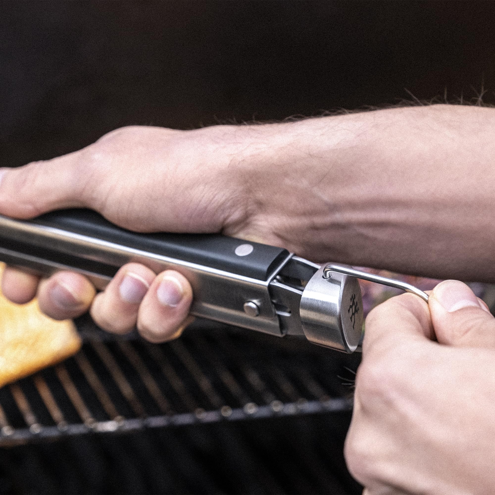 ZWILLING BBQ+ 16 inch Triple Rivet Stainless Steel Locking Grill Tongs - Image 5