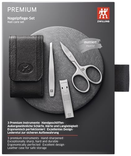 ZWILLING Beauty TWINOX 4-pc Manicure and Pedicure Set with Black Leather Case, Premium Nail Ccare in Travel Size - Image 6