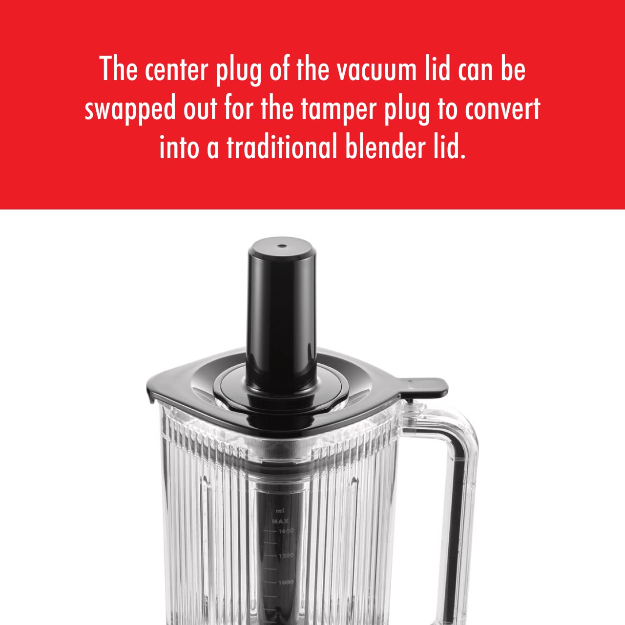 ZWILLING Enfinigy Vacuum Lid for Power Blender Jar - Black - Image 5