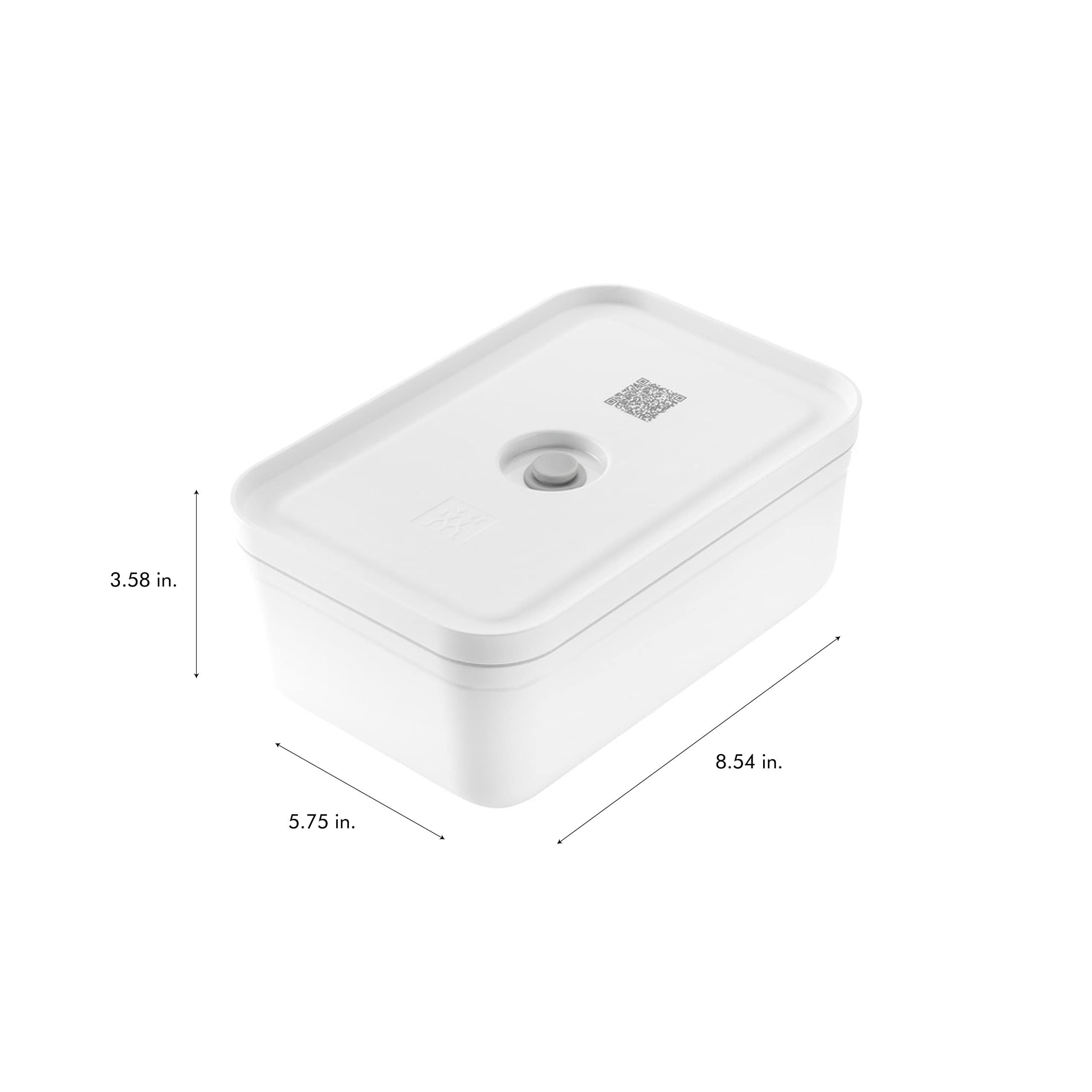 ZWILLING Fresh & Save Plastic Lunch Box, Airtight Food Storage Container, Meal Prep Container, BPA-Free, White - Large - Image 3