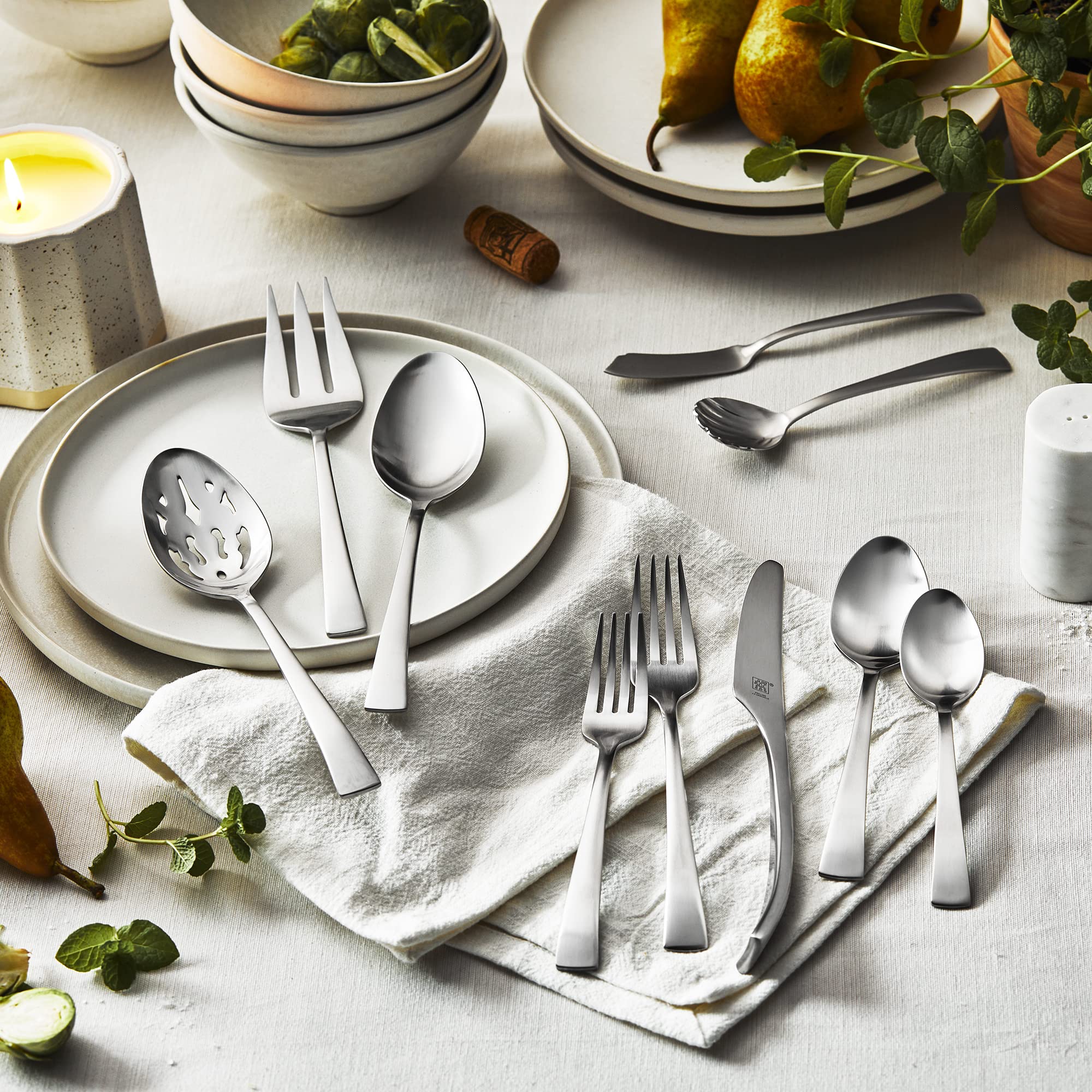 Zwilling J.A. Henckels Bellasera Satin 45 Piece Stainless Steel Flatware Set - Image 4