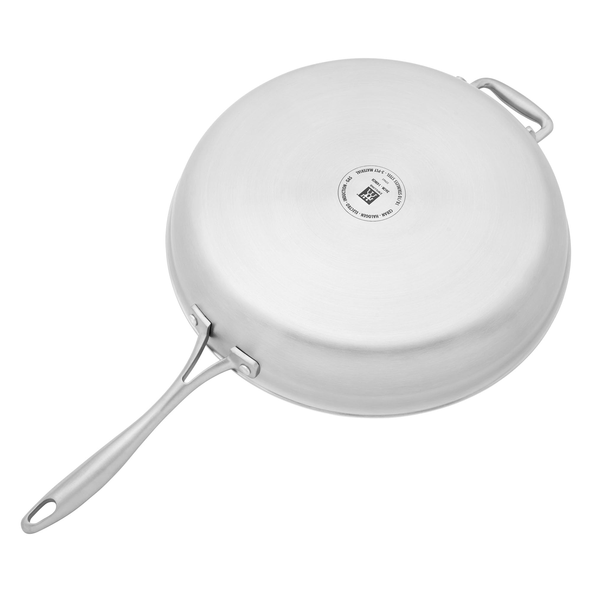 ZWILLING Spirit 3-ply 14-inch Stainless Steel Fry Pan - Image 6